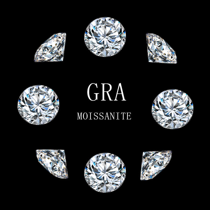 Moissanite｜GRA Certified D Color｜Round |1Pc｜Size: 1-2mm｜0.05-5.0ct