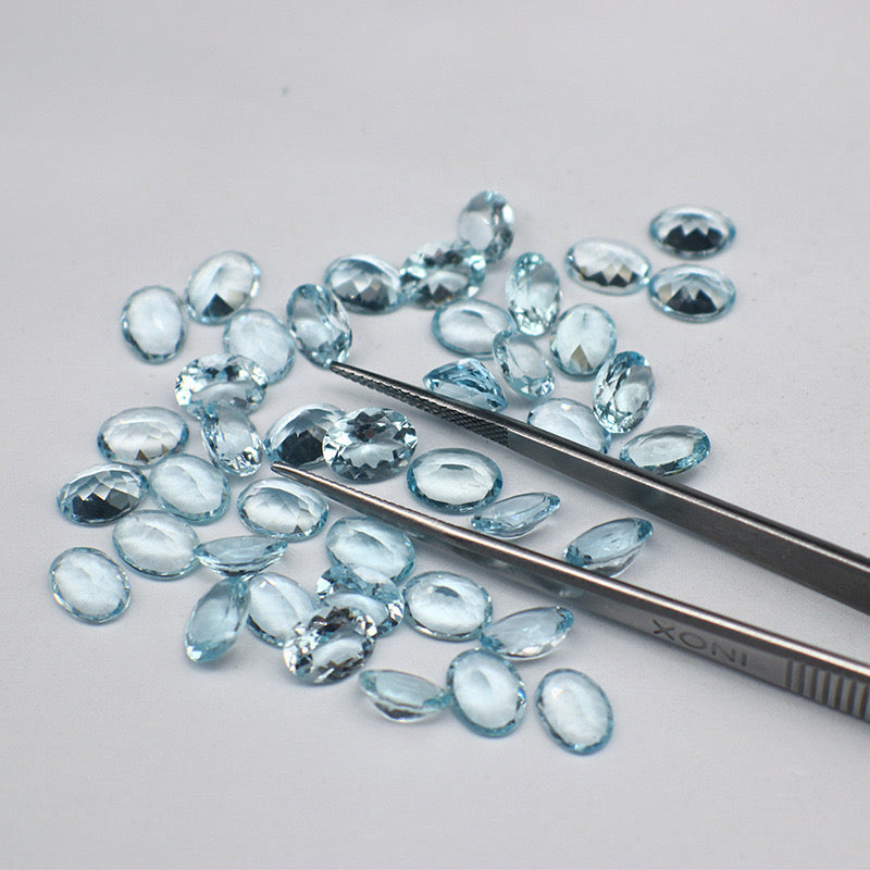 Natural  Aquamarine｜Oval |1Pc｜Size: 2-9mm