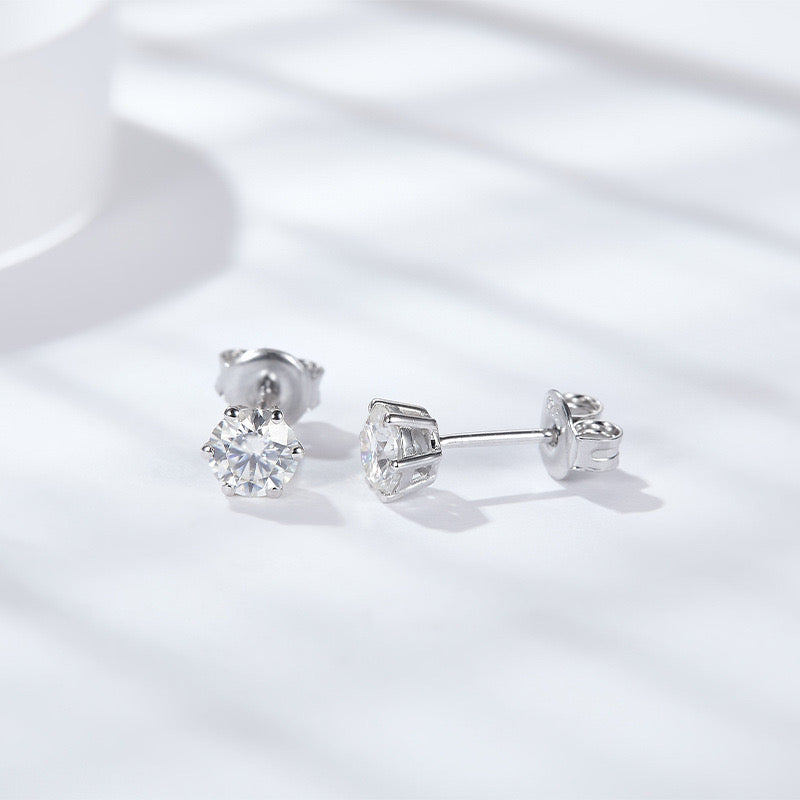 Moissanite Earrings GRA Certified D Color｜S925 Sterling Silver