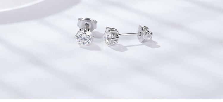 Moissanite Earrings GRA Certified D Color｜S925 Sterling Silver