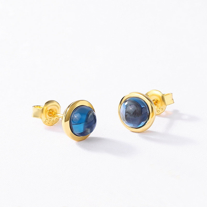 Natural Colorful Gemstone Candy Earrings｜S925 Sterling Silver 10K Gold Plated