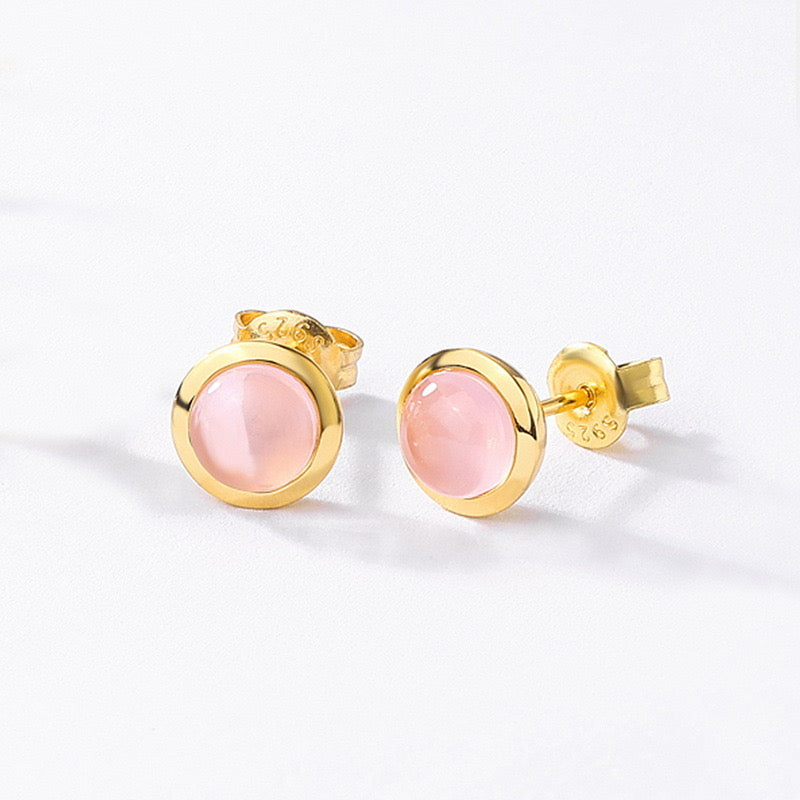 Natural Colorful Gemstone Candy Earrings｜S925 Sterling Silver 10K Gold Plated