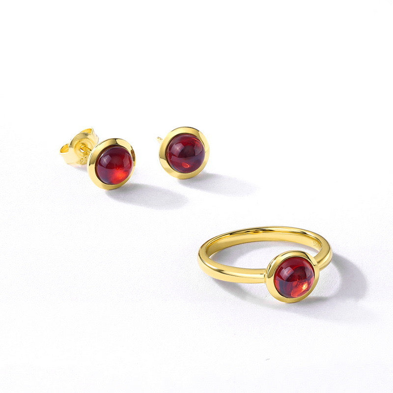 Natural Colorful Gemstone Candy Earrings｜S925 Sterling Silver 10K Gold Plated