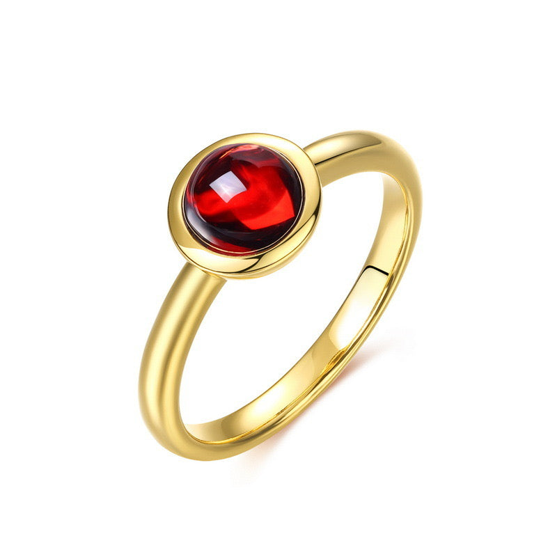 Natural Colorful Gemstone Candy Rings｜S925 Sterling Silver 10K Gold Plated